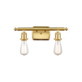 Bare Bulb 2 Light Bath Vanity 4.75 Inch Tall X 16 Inch Wide by Innovations - 516-2W
