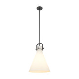 Newton Cone 1 Light Pendant 15 Inch Tall and 14 Inch Wide by Innovations - 410-1SL-G411-14