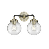 Beacon 100W 2 LED Down Bath Vanity 11 Inch and 14 Inch Wide by Innovations - 284-2W-G20-6-LED