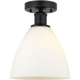 Bristol 1 Light Glass Semi Flush Mount 11.5 X 7.5 Inch Wide by Innovations - 616-1F-GBD-75