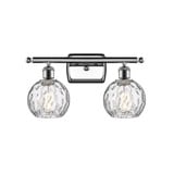 Athens Water Glass 100W 2 LED Bath Vanity 9 Tall and 16 Wide by Innovations - 516-2W-G1215-6-LED
