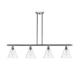 Berkshire Glass 100W 4 LED Stem hung Island 10.5 X 48 by Innovations - 516-4I-GBC-8-LED