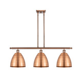 Bristol 3 Light Stem Hung Island 11.63 Inch and 36 Inch Wide by Innovations - 516-3I-MBD-9