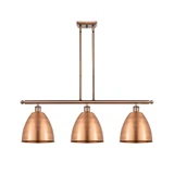 Bristol 3 Light Stem Hung Island 11.63 Inch and 36 Inch Wide by Innovations - 516-3I-MBD-9