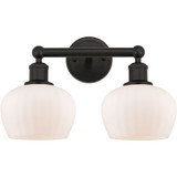 Fenton 2 Light Bath Vanity 9.75 Inch Tall and 15.5 Inch Wide by Innovations - 616-2W-G9