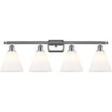 Berkshire Glass 100W 4 LED Bath Vanity 11 InchX38 Inch Wide by Innovations - 516-4W-GBC-8-LED