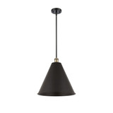 Berkshire Metal 100W 1 LED Pendant 17 Inch and 16 Inch Wide by Innovations - 516-1S-MBC-16-LED