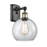 Athens 1 Light Wall Sconce 11 Inch Tall and 8 Inch Wide by Innovations - 516-1W-G12-8