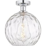 Athens Water Glass 1 Light Semi Flush Mount 13.75 X 10 by Innovations - 616-1F-G1215-10