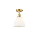 Bristol 1 Light Glass Semi Flush Mount 10.75 X 7.5 Inch Wide by Innovations - 516-1C-GBD-75