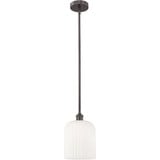 Bridal Veil 1 Light 8" Stem Hung Mini Pendant 8.5X5 Wide by Innovations - 616-1S-G559-8