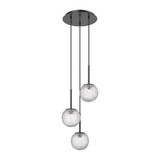 Barrington 3 Light Cord Hung Sphere Mini Pendant 18X12 Wide by Innovations - 320-3P-G320-6