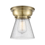 Cone 100W 1 LED Flush Mount 8.25 Inch Tall X 6.25 Inch Wide by Innovations - 623-1F-G6-LED