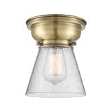 Cone 100W 1 LED Flush Mount 8.25 Inch Tall X 6.25 Inch Wide by Innovations - 623-1F-G6-LED