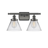 Cone 100W 2 LED Bath Vanity 10.13 Inch Tall and 18 Inch Wide by Innovations - 916-2W-G4-LED