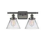 Cone 100W 2 LED Bath Vanity 10.13 Inch Tall and 18 Inch Wide by Innovations - 916-2W-G4-LED