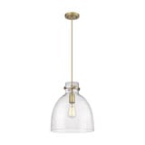 Newton Bell 1 Light Cord Hung Pendant 13.75 and 12 Inch Wide by Innovations - 410-1PM-G412-12