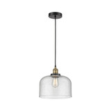 Bell 1 Light Cord hung Mini Pendant 10.75 X 11.5 Inch Wide by Innovations - 616-1PH-G7-L