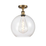 Athens 1 Light Semi Flush Mount 14.88 Inch X 11.75 Inch Wide by Innovations - 516-1C-G12-12