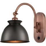 Adirondack 100W 1 LED Adjustable Swing Arm Wall Sconce 12 by Innovations - 518-1W-M14-LED
