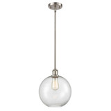Athens 100W 1 LED Mini Pendant 12 Inch Tall and 10 Inch Wide by Innovations - 516-1S-G12-10-LED
