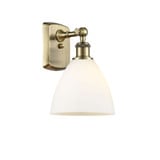 Bristol 1 Light Glass Wall Sconce 10.5 Inch X 7.5 Inch Wide by Innovations - 516-1W-GBD-75