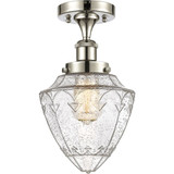 Bullet 1 Light Semi Flush Mount 13 Inch Tall and 6 Inch Wide by Innovations - 616-1F-G66-7