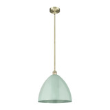 Plymouth 1 Light Stem Hung Mini Pendant 16.5 X 16 Inch Wide by Innovations - 616-1S-PLYM-16