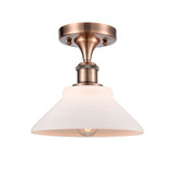 Orwell 100W 1 LED Semi Flush Mount 8.25 and 8.38 Inch Wide by Innovations - 516-1C-G13-LED