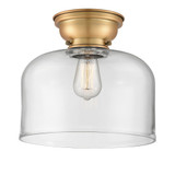 Bell 1 Light Flush Mount 10 Inch Tall and 11.5 Inch Wide by Innovations - 623-1F-G7-L