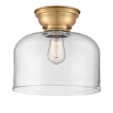 Bell 1 Light Flush Mount 10 Inch Tall and 11.5 Inch Wide by Innovations - 623-1F-G7-L