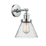 Cone 1 Light Adjustable Wall Sconce 10.5 and 8 Inch Wide by Innovations - 203-G4