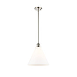 Berkshire Glass 100W 1 LED Mini Pendant 13 InchX12 Inch Wide by Innovations - 516-1S-GBC-12-LED