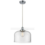 Bell 1 Light Cord hung Mini Pendant 11.38 X 12 Inch Wide by Innovations - 916-1P-G7-L