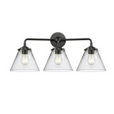 Cone 3 Light Bath Vanity 9.25 Inch Tall and 25.75 Inch Wide by Innovations - 284-3W-G4