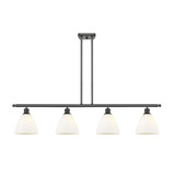 Bristol 4 Light Stem Hung Glass Island 10 and 48 Inch Wide by Innovations - 516-4I-GBD-75