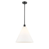 Berkshire Glass 100W 1 LED Pendant 17 Inch and 16 Inch Wide by Innovations - 516-1S-GBC-16-LED