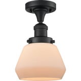 Fulton 1 Light Semi Flush Mount 10.5 Inch and 6.75 Inch Wide by Innovations - 517-1CH-G17