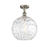 Athens Water Glass 1 Light Semi Flush Mount 14.75 X 12 by Innovations - 516-1C-G1215-12