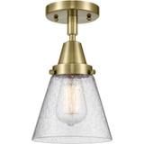 Cone 100W 1 LED Semi Flush Mount 10 Inch and 6.25 Inch Wide by Innovations - 447-1C-G6-LED