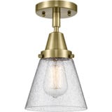Cone 100W 1 LED Semi Flush Mount 10 Inch and 6.25 Inch Wide by Innovations - 447-1C-G6-LED