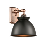 Adirondack 100W 1 LED Wall Sconce 9.5 Inch X 8.25 Inch Wide by Innovations - 516-1W-M14-LED