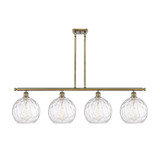 Athens Water Glass 100W 4 LED Stem Hung Island 12.25X 48.25 by Innovations - 516-4I-G1215-10-LED