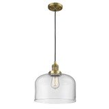 Bell 100W 1 LED Cord hung Mini Pendant 10.88X11.5 Inch Wide by Innovations - 201C-G7-L-LED