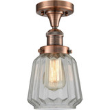 Chatham 1 Light Semi Flush Mount 13.5 Inch and 7 Inch Wide by Innovations - 517-1CH-G14