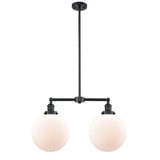 Beacon 2 Light Stem Adjustable Island 14 Inch X 25 Inch Wide by Innovations - 209-G20-10