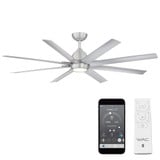 Mocha XL 8 Blade Ceiling Fan with Light Kit 66 Inches Wide by WAC  - F-064L