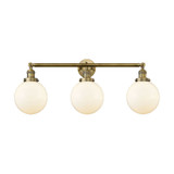 Beacon 100W 3 LED Bath Vanity 14 Inch Tall and 32 Inch Wide by Innovations - 205-G20-8-LED
