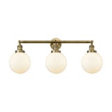 Beacon 100W 3 LED Bath Vanity 14 Inch Tall and 32 Inch Wide by Innovations - 205-G20-8-LED