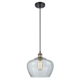 Fenton 100W 1 LED Cord Hung Mini Pendant 10.75X11 Inch Wide by Innovations - 516-1P-G9-L-LED